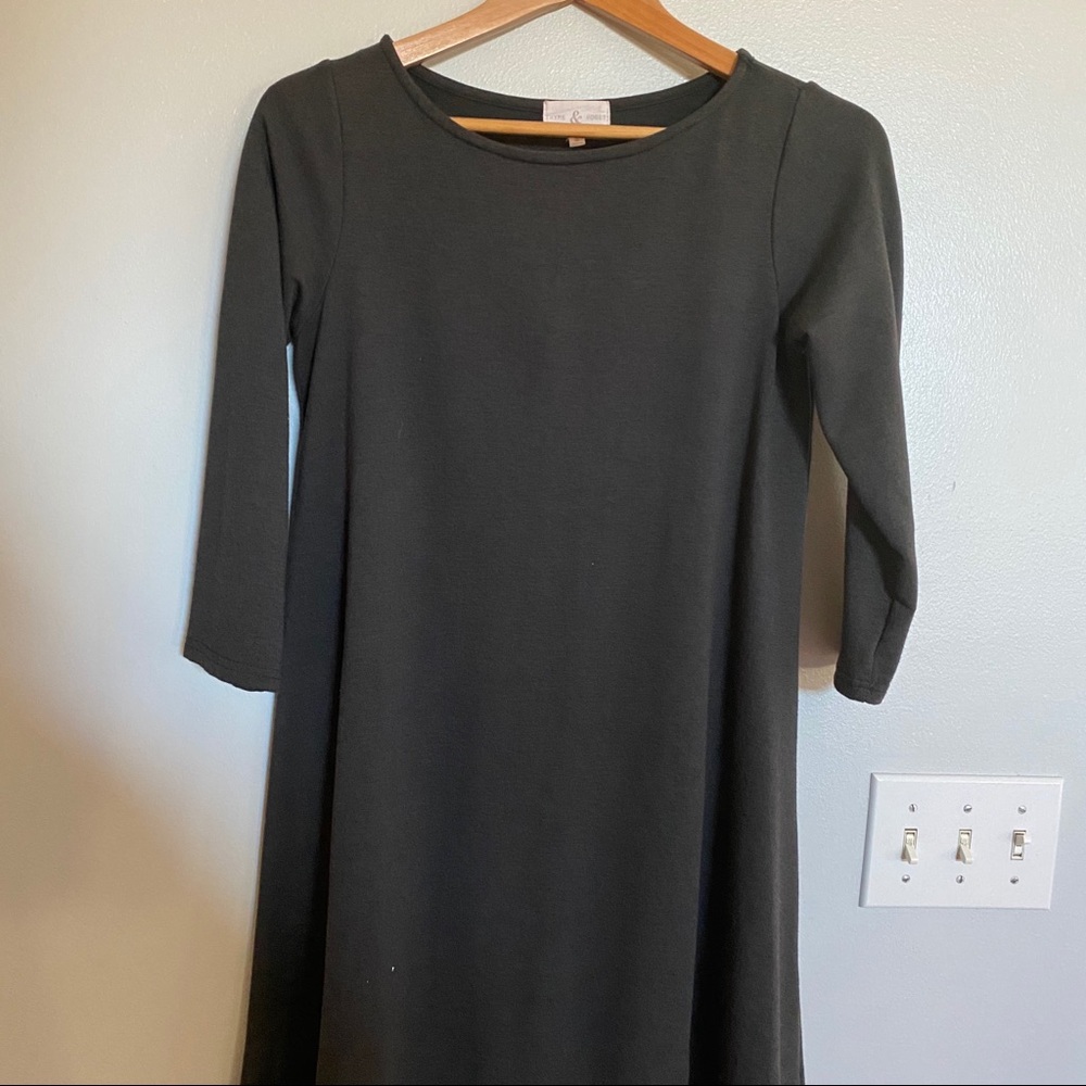 Comfy long sleeve mini dress